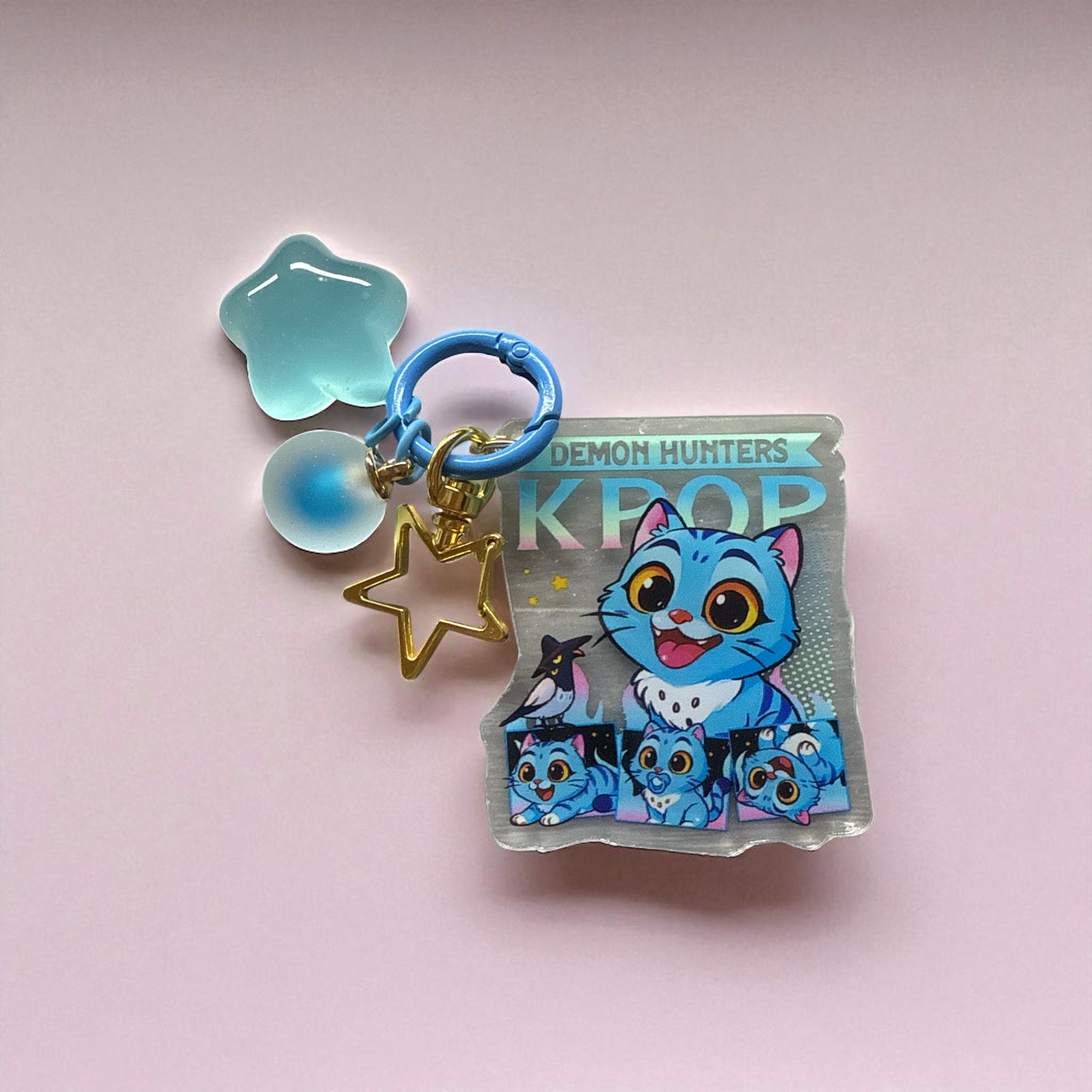 Kpop Demon Hunter Tiger & Mugpie Luminous Keychain