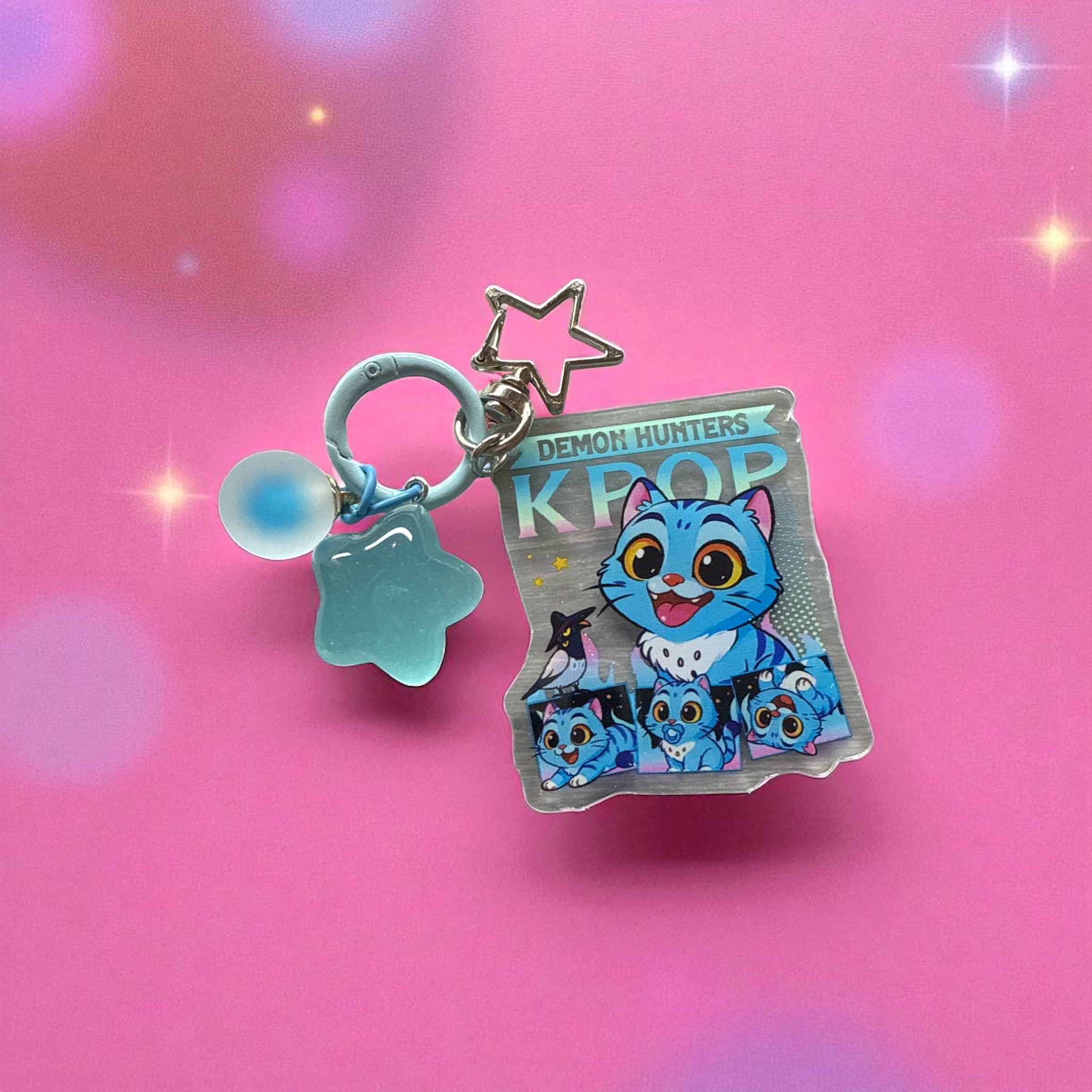 Kpop Demon Hunter Tiger & Mugpie Luminous Keychain